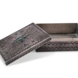 Navajo Silver Box with Turquoise