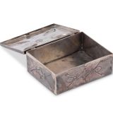 Navajo Silver Box with Blue Gem Turquoise