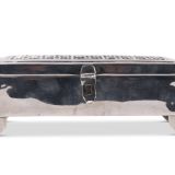 Hopi Silver Box with Overlay