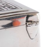 Hopi Silver Box with Overlay