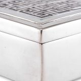 Hopi Silver Box with Overlay