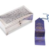 Hopi Silver Box with Overlay