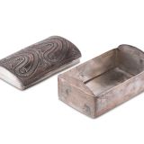 Navajo Silver Box with Bow Guard Lid