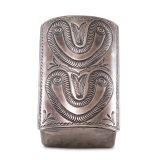 Navajo Silver Box with Bow Guard Lid