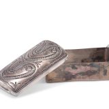 Navajo Silver Box with Bow Guard Lid