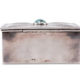 Navajo Silver Box with Turquoise