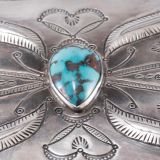 Navajo Silver Box with Turquoise