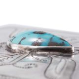 Navajo Silver Box with Turquoise