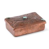 Navajo Copper Box with Turquoise