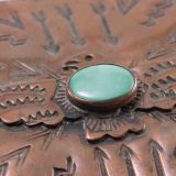 Navajo Copper Box with Turquoise