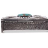 Navajo Silver Box with Turquoise