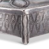 Navajo Silver Box with Turquoise