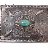 Navajo Silver Box with Turquoise