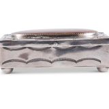 Navajo Silver Box with Large Agate Stone