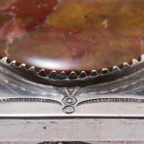 Navajo Silver Box with Large Agate Stone