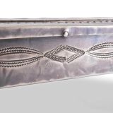Frank Vacit and Roger Skeet Sr Silver Box with Inlaid Ye’ii Rug Design