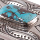 Navajo Silver Box with Turquoise