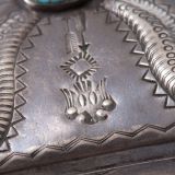 Navajo Silver Box with Turquoise