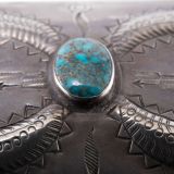 Navajo Silver Box with Turquoise