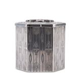 Navajo Silver Box with Zuni Inlaid Katsina Face