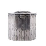 Navajo Silver Box with Zuni Inlaid Katsina Face