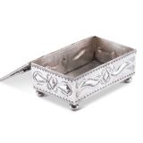 John Hoskie and Eddie Beyuka Silver Box with Inlaid Shalako