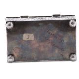 John Hoskie and Eddie Beyuka Silver Box with Inlaid Shalako