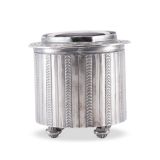 Harry Morgan Silver Box with Repurposed Zuni Pin Top