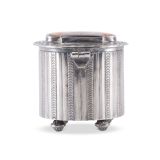 Harry Morgan Silver Box with Repurposed Zuni Pin Top