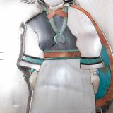Daisy Healing Nampeyo Silver Box with Inlaid Zuni Olla Carrier