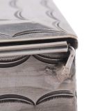 Navajo Silver Box with Inlaid Hopi Maiden