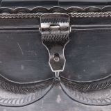 Lambert Homer Jr. and Roger Skeet Sr. Silver Box with Inlaid Rainbow Man