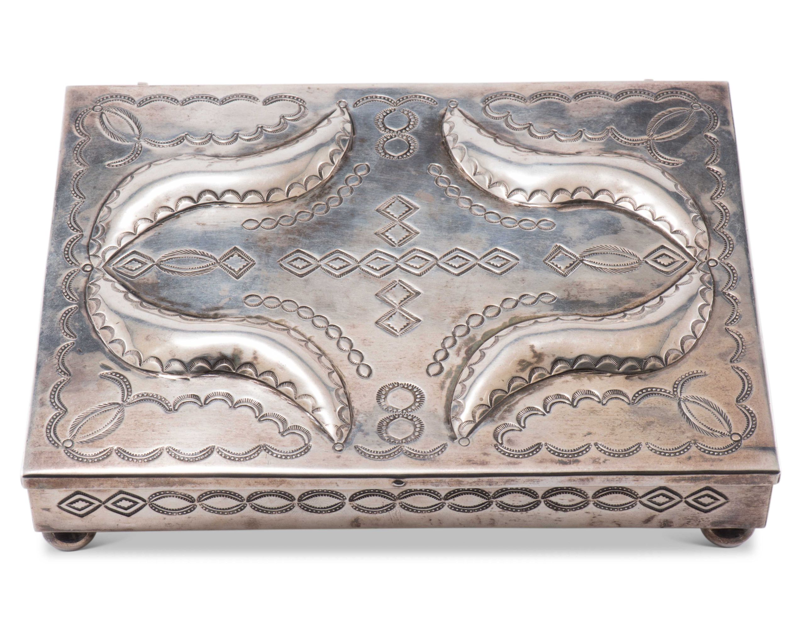 Large Navajo Silver Box