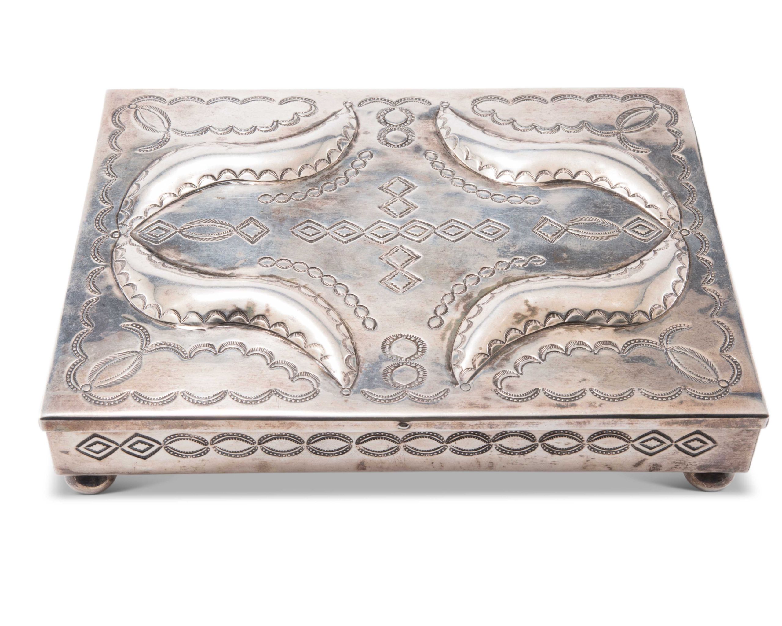 Large Navajo Silver Box
