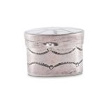 Small Navajo Silver Box with Zuni White Shell Inlay