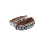 Frank Patania Sr. Small Silver Box with Turquoise