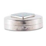 Navajo Silver Box with Turquoise Zuni Inlay