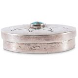 Navajo Silver Box with Turquoise
