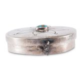 Navajo Silver Box with Turquoise
