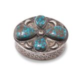 Navajo Silver Box with Turquoise