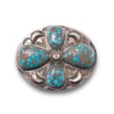 Navajo Silver Box with Turquoise