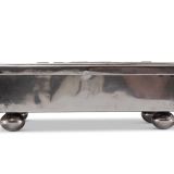 Chee Keams and Ray Poblano Silver Box with Deer Inlay