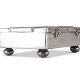Chee Keams and Ray Poblano Silver Box with Deer Inlay
