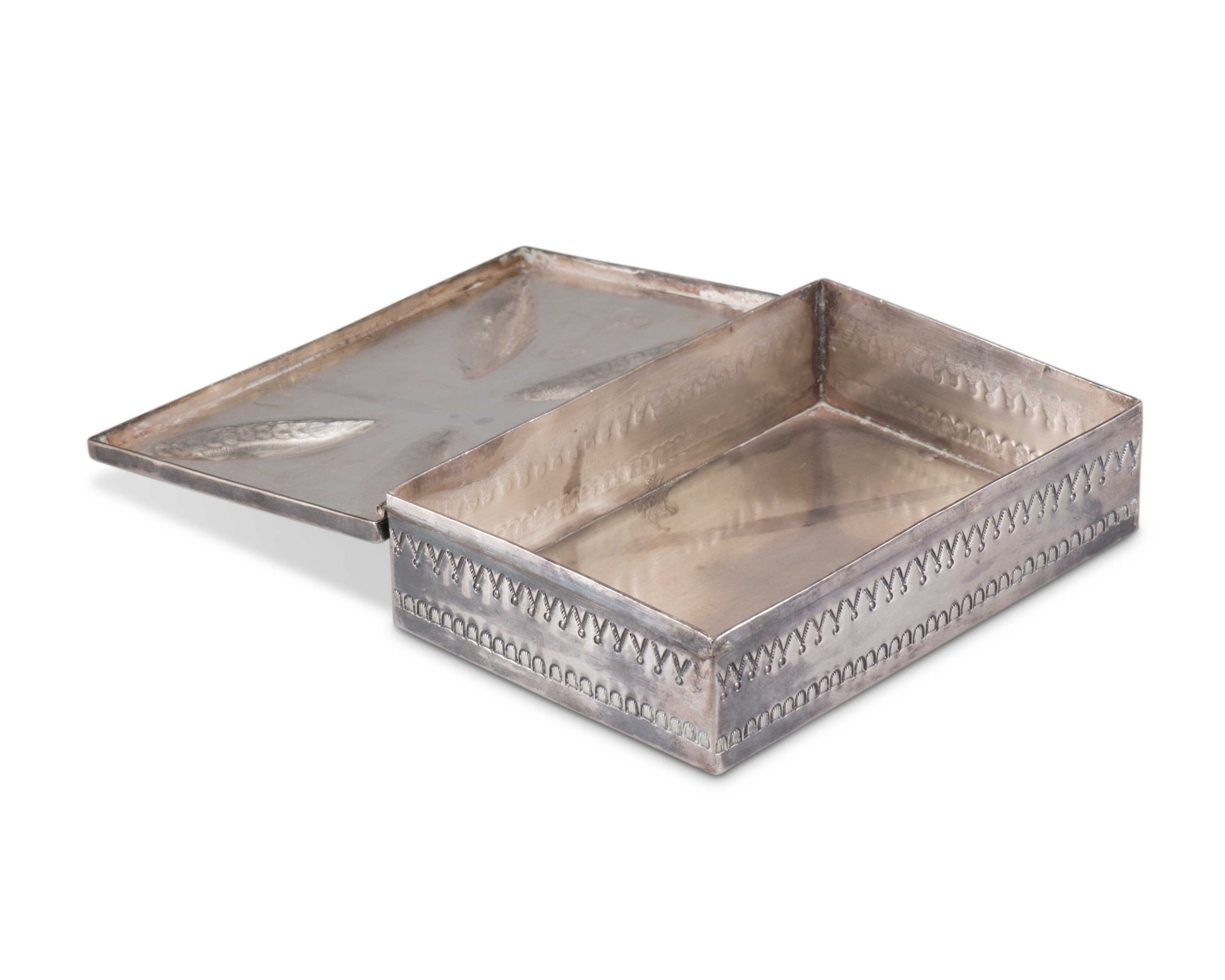 Navajo Silver Box with Turquoise