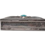 Navajo Silver Box with Turquoise