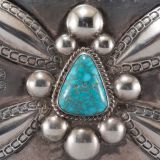 Navajo Silver Box with Turquoise