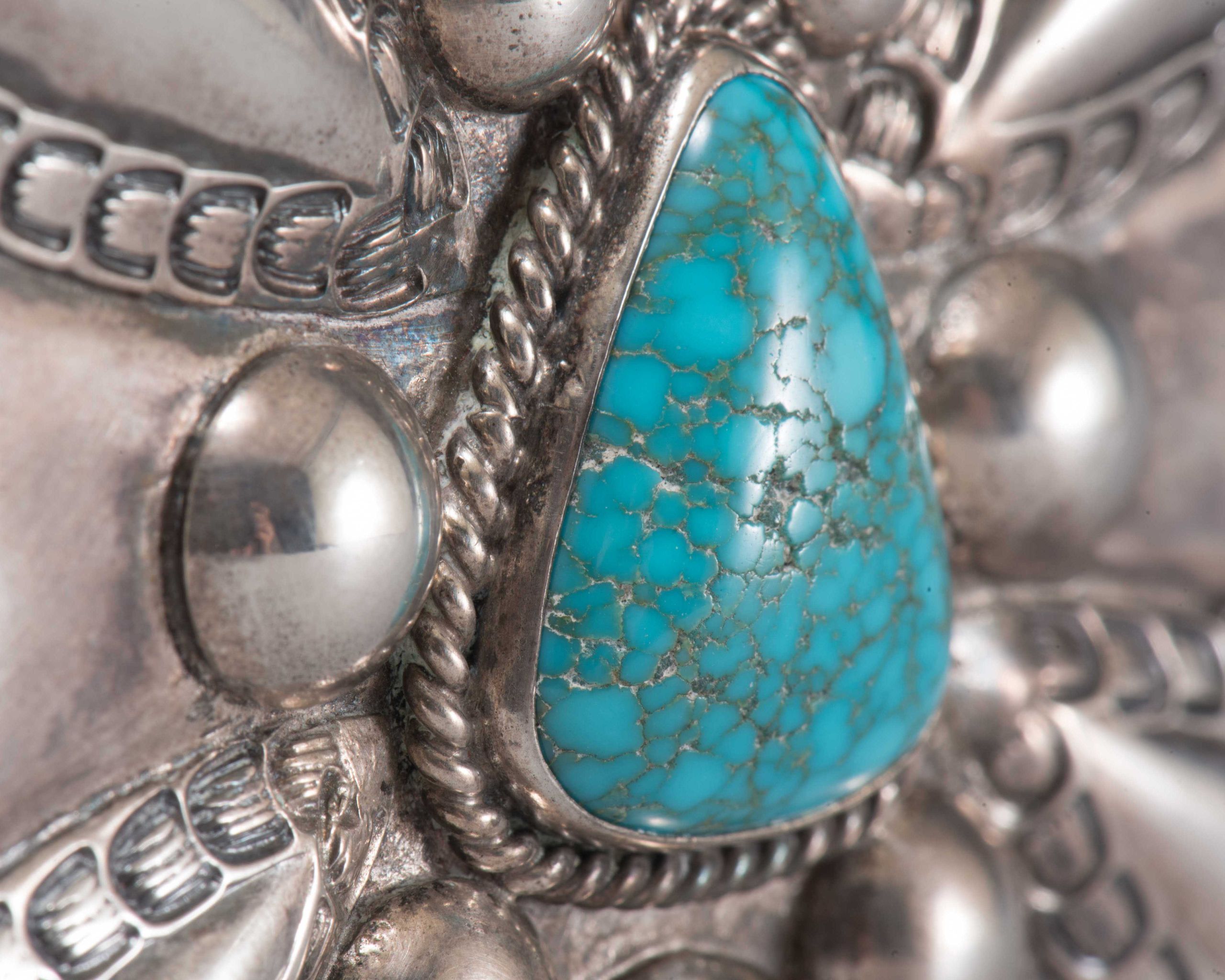 Navajo Silver Box with Turquoise