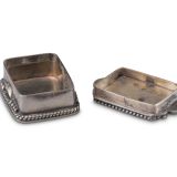 Small Navajo Silver Box with Zuni Inlay