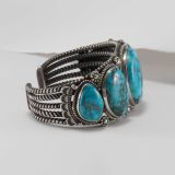 Perry Shorty Five Stone Morenci Turquoise Cuff