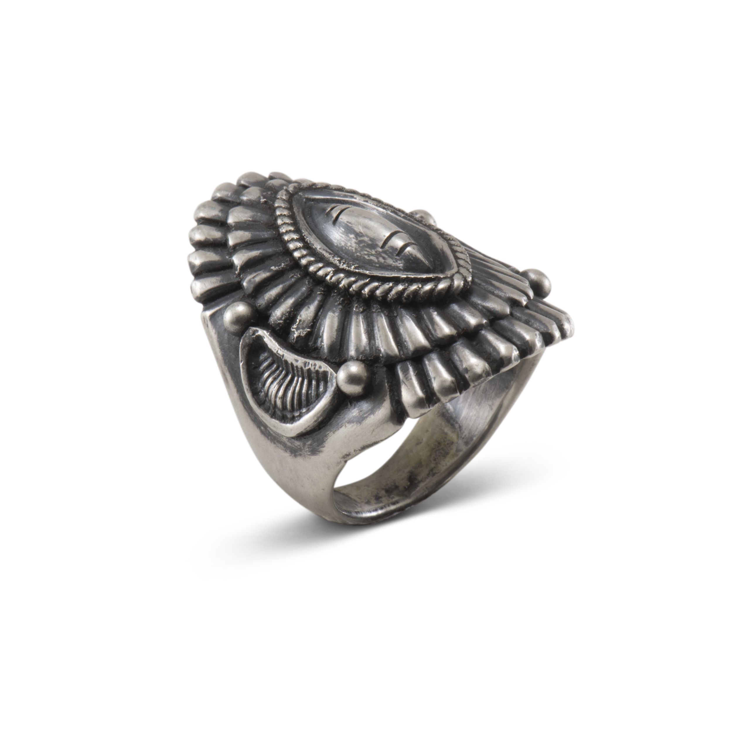 Harry H Begay Sterling Silver Ring